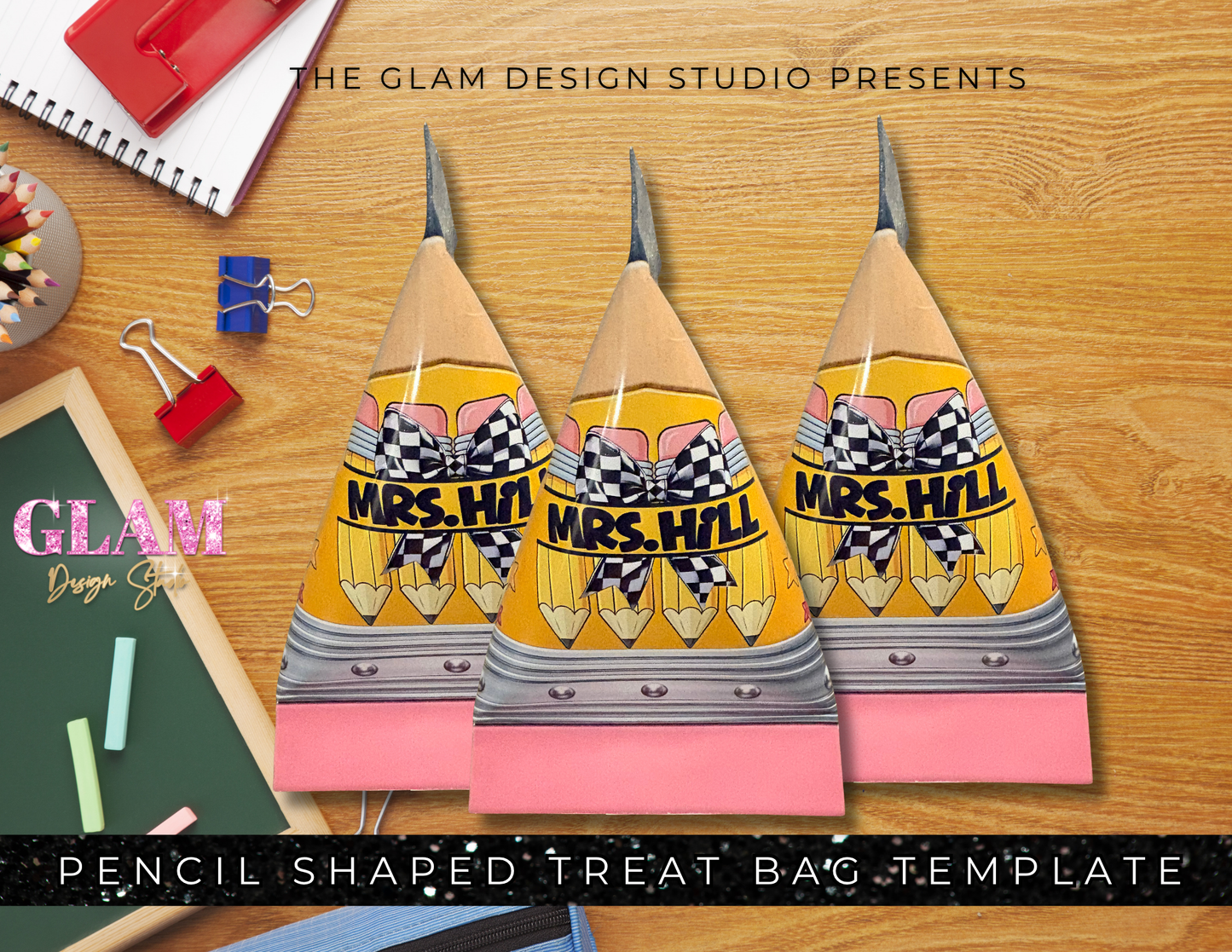 Pencil Treat Bag Template Bundle | 10 Done-for-You Back to School Designs