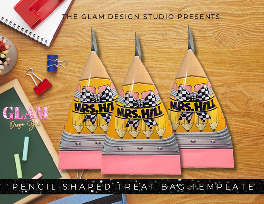 Pencil Treat Bag Template Bundle | 10 Done-for-You Back to School Designs