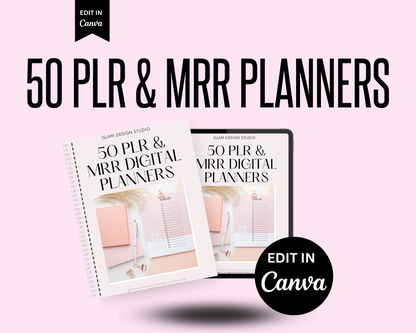 50 (PLR & MRR) Digital Planner Bundle