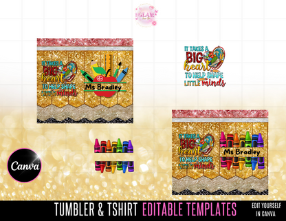 Teacher Appreciation Day Gift Bundle Editable Canva Templates